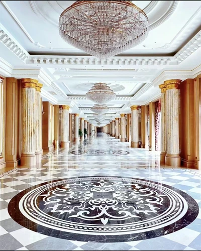 Hotel lobby & ballroom floor medallions-2