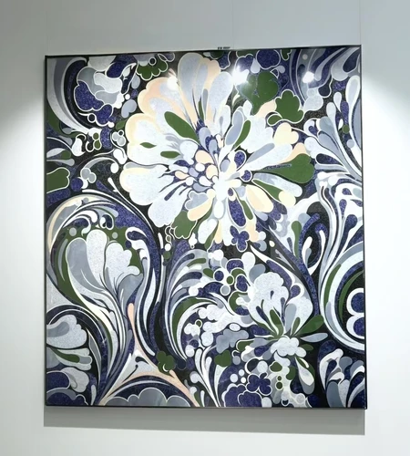 Natural Stone Waterjet Art Wall Decor-0