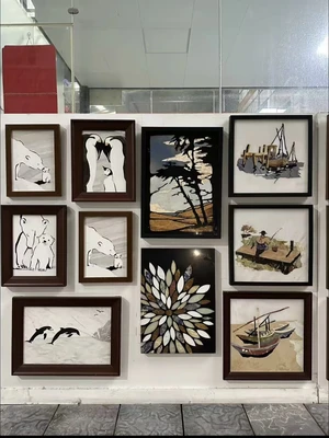 Natural Stone Waterjet Art Wall Decor-1